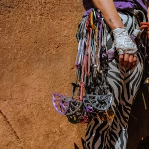 Risse klettern und mobile Sicherungen im Pfälzer Sandstein